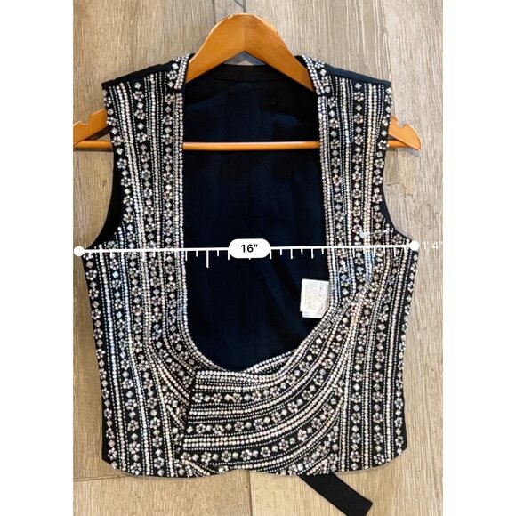 Stella McCartney Crystal Embellished Vest top size IT 38/ US 4 - Picture 10 of 11